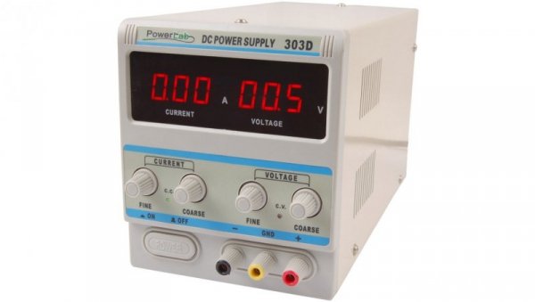 Zasilacz laboratoryjny regulowany 30V 3A DC LED 303D