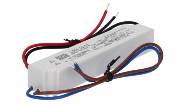 Zasilacz herm. MeanWell 12V 18W LPH