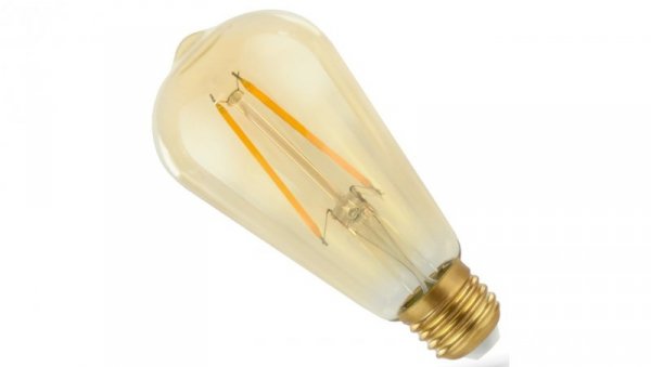 Żarówka filament E27 led 2W ST64 AMBER ciepła biała 2400K RETROSHINE Spectrum