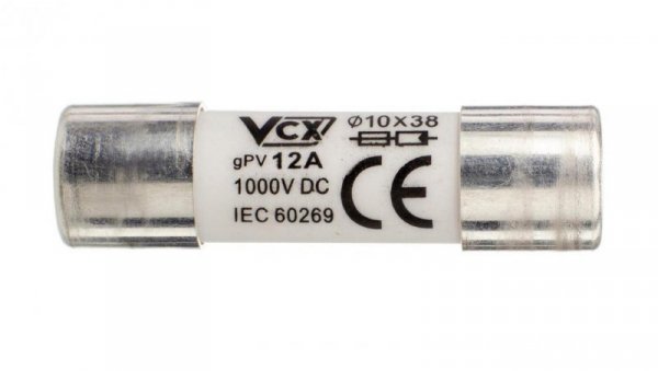 WKŁADKA TOPIKOWA SOLARNA GPV 10x38 12A 1000V DC