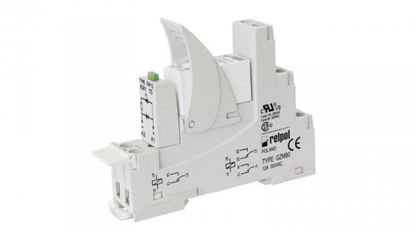 Przekaźnik interfejsowy 2P 8A 24V DC AgNi PI84-024DC-M41G-MS-2012 862190
