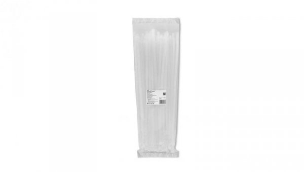 Qoltec Opaski zaciskowe wielorazowe/trytki 7.2*400mm Nylon66 UV Białe