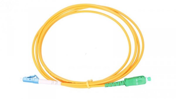 Patchcord Jednomodowy, Simplex, 3mm, 2m Extralink LC/UPC-SC/APC