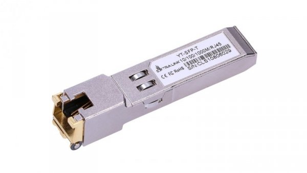 Moduł SFP do RJ45 1,25Gbps, 100/1000BASE-T, 100m Extralink SFP 1.25G