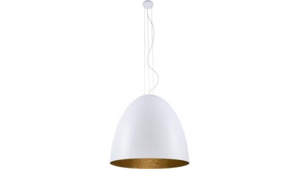 LAMPA WISZĄCA EGG XL 75CM BIAŁO-ZŁOTA 9025 Nowodvorski