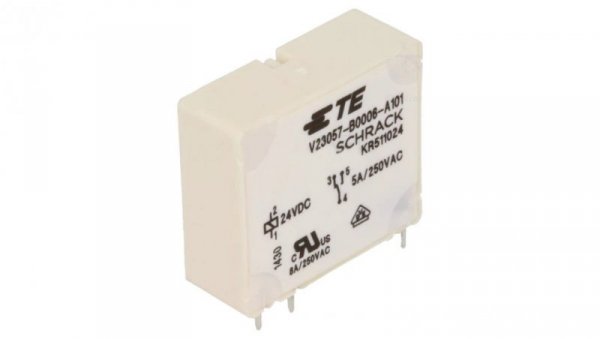 Przekaźnik elektromagnetyczny SPDT 24VDC 5A 250VAC 7-1393215-5