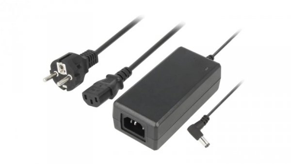 Zasilacz impulsowy 24VDC 2,7A 5,5/2,1 65W biurkowy 87 ESPE-6524-P3-2155L+KB+OP