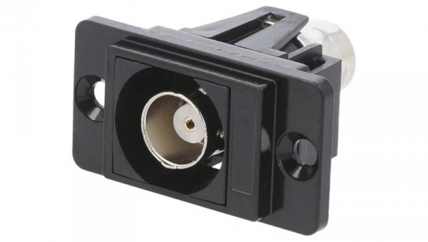 Łącznik BNC gniazdo z obu stron 50 czarny DUALSLIM 29mm CP30737MB