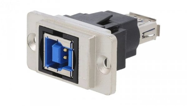 Łącznik USB A - USB B 3.0 DUALSLIM złocony CP30706NM