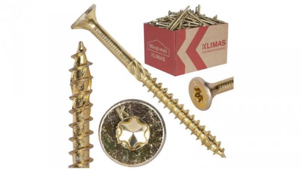 Wkręty ciesielskie z łbem stożkowym i gniazdem TORX 4,0x30 MASTER 500szt.