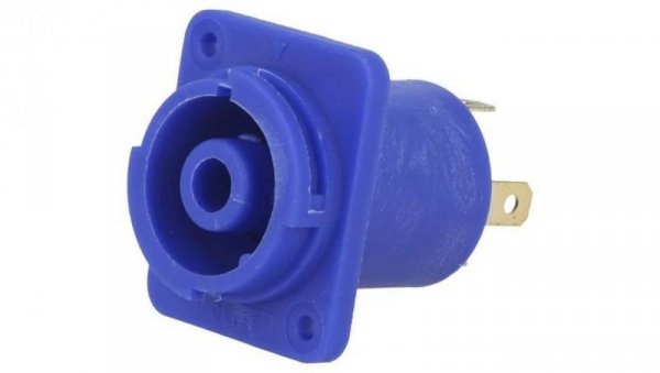 Złącze okrągłe konektory 4,8mm lutowanie CLIFFCON 20A 120VAC FCR2068