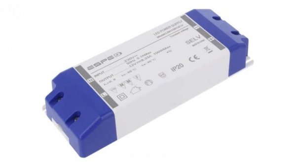 Zasilacz impulsowy LED 100W 12VDC 8,33A 220÷240VAC IP20 85 LNH10012CV