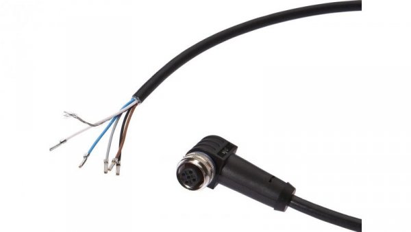 VKB05621, Kabel przyłączeniowy, 20m, M12 żeński 5pin kątowy, 5x0,34mm², PUR, Ø5,6mm, 60V, -25-90C, IP67, Ekranowany