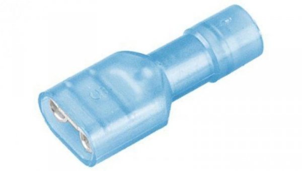 Konektor płaski Żeński 6.35 x 0.8mm długość 21.5mm Izolacja: Izolowane Cyna /100szt./