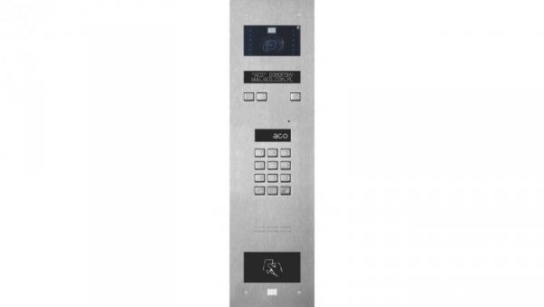 Centrala Master cyfrowa do 1020 lokali do 6144 breloków, moduł kamery kolorowej elektroniczny spis lokatorów INSPIRO 8+