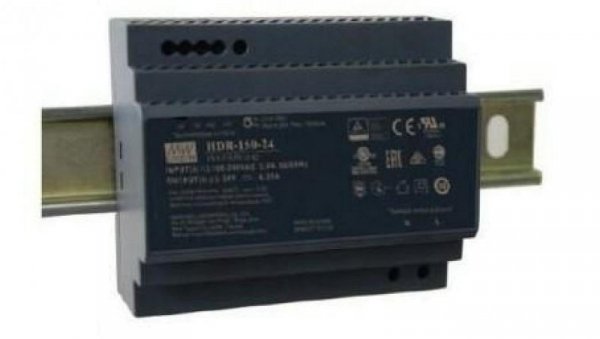 Zasilacz na szynę DIN 150W HDR-150-24 6,25A 24VDC do led Mean Well