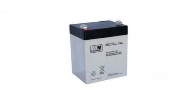 MWS 5-12 Akumulator AGM 12V 5Ah 5 lat żywotności MW Power