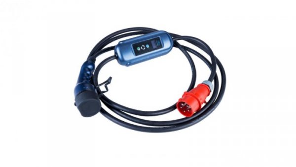 Ładowarka do samochodów elektrycznych Akyga AK-EC-12 CEE 5pin Type2 LCD 3-fazy 16A 11kW 5m