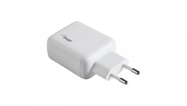 Ładowarka sieciowa Akyga AK-CH-19 40W 2x USB-C 20W PD Quick Charge 3.0 5-12V / 1.67-3A biała