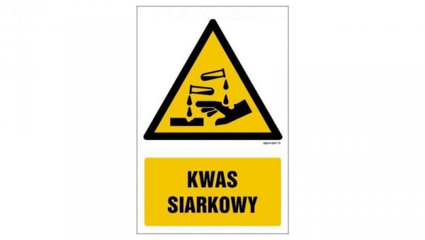 ZNAK - GF010 Kwas siarkowy 10 x 15 cm TS - Płyta TD foto.