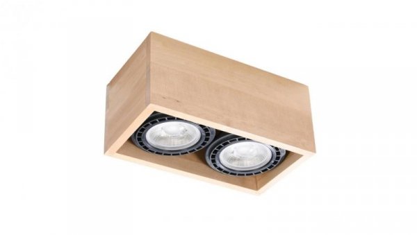Plafon QUATRO 2 naturalne drewno