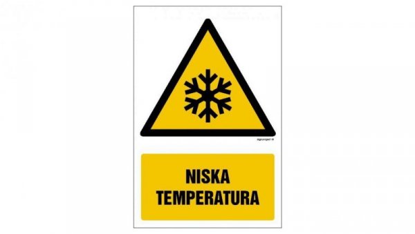 ZNAK - GF024 Niska temperatura 10 x 15 cm PN - Płyta 1mm