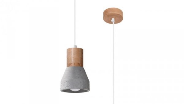 Lampa wisząca QUBIC szara