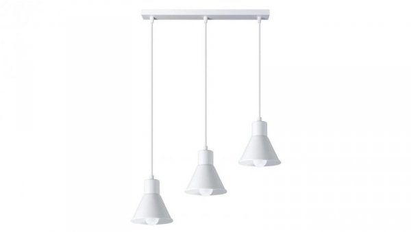 Lampa wisząca TALEJA 3 biała E27