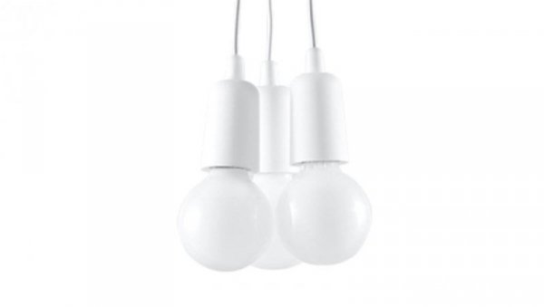 Lampa wisząca DIEGO 3 biała