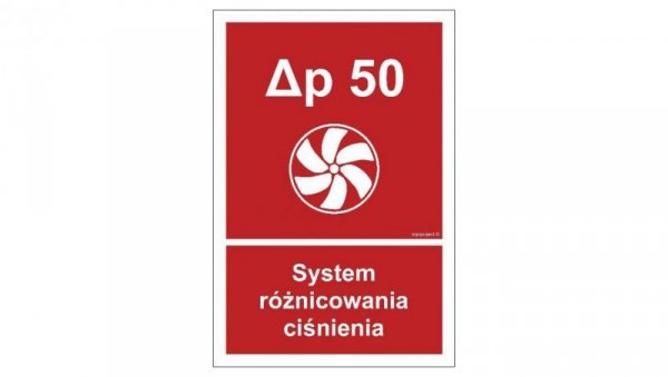 ZNAK - BC058 System różnicowania ciśnienia 10 x 14,8 cm PN - Płyta 1mm
