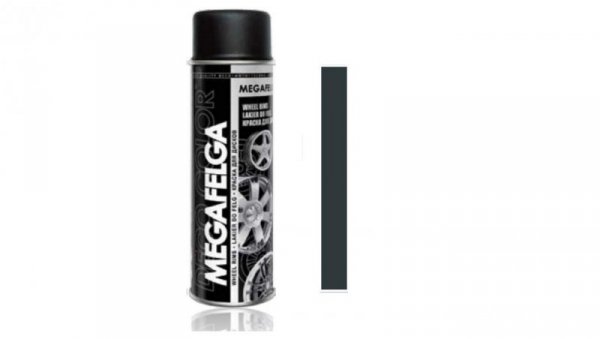 Farba do felg antracyt lakier akrylowy spray 500ml RAL 7016 MEGAFELGA A