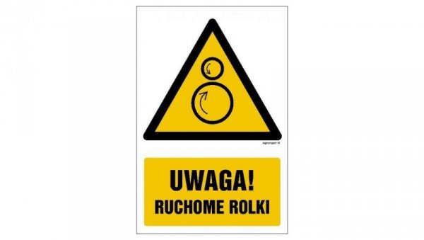 ZNAK - GF078 Uwaga! Ruchome rolki 10 x 15 cm TS - Płyta TD foto.