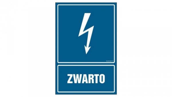 ZNAK - HG004 Zwarto 15 x 22,5 cm FN - Folia samoprzylepna