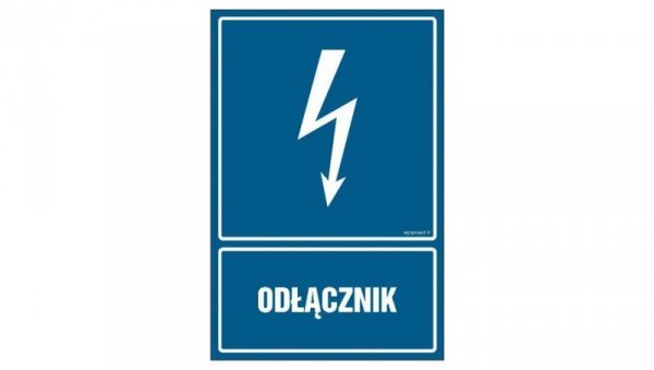 ZNAK - HG010 Odłącznik - opakowanie 10 sztuk 5 x 7,5 cm PN - Płyta 1mm