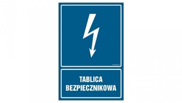 ZNAK - HG050 Tablica bezpiecznikowa - opakowanie 10 sztuk 5 x 7,5 cm PN - Płyta 1mm
