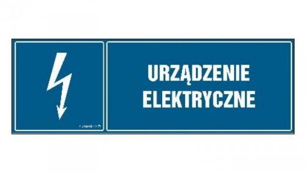 ZNAK - HH016 Urządzenie elektryczne 45 x 15 cm FN - Folia samoprzylepna