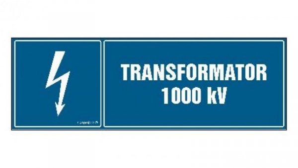 ZNAK - HH027 Transformator 1000 kVA 45 x 15 cm FN - Folia samoprzylepna