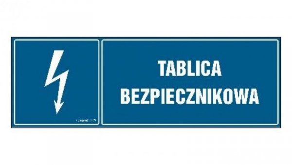 ZNAK - HH054 Tablica bezpiecznikowa - arkusz 8 naklejek - arkusz 8 naklejek 10 x 3,3 cm FN - Folia samoprzylepna