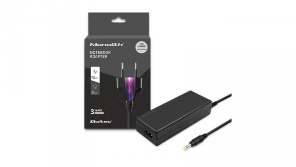 Qoltec Zasilacz do laptopa Huawei 65W 19V 3.42A 4.0*1.7 +kabel zasilający
