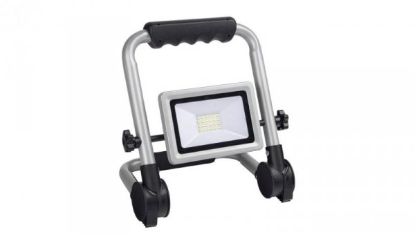 Oprawa przenośna Flexi 30W LED, składany stojak, 2400lm, 4000K, 1,5m guma, srebrna / 47993
