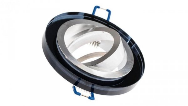 Oprawa Halogenowa Szklana Sufitowa ARIAN MR16 GU10 LUMILED Okrągła Ruchoma Czarna