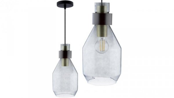 Lampa wisząca UMBRA ZWIS ciemne szkło do LED 1xE27 LUMILED