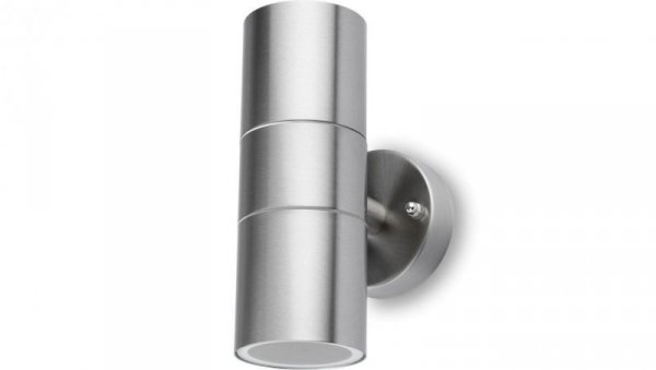 Kinkiet Ogrodowy Lampa Ścienna Elewacyjna góra dół LED GU10 IP44 ZINNIA INOX Lumiled