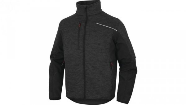 Bluza polar poliester/poliamid NAGOYA2, kolor: szaro-czarny, rozmiar: L / NAGO2GNGT
