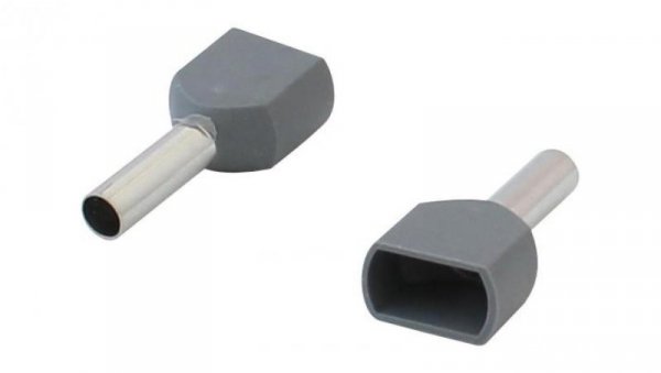 Końcówka tulejkowa izolowana podwójna 2*2.5MM 10 SZTUK