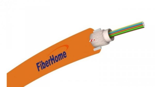 Kabel światłowodowy 2 włókna 2J SM 9/125 DAC zewnętrzny do ziemi pomarańczowy FiberHome /25m/