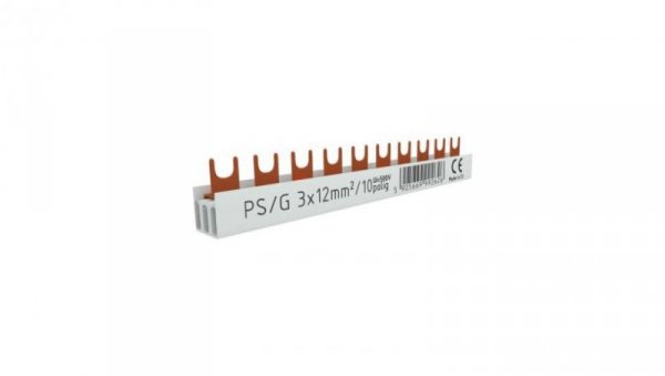 Szyna łączeniowa grzebieniowa PS/G 3-fazowa 10-modułowa 12mm2 80A DV 2626