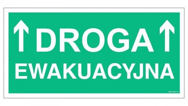 AC051 Droga ewakuacyjna 80 x 40 cm KS - Folia podłogowa foto.