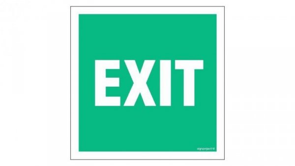 ZNAK - AC062 EXIT 10 x 10 cm TS - Płyta TD foto.
