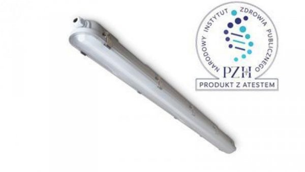 Hemi led industry szary oprawa liniowa hermetyczna led 52W 840 NW 4000K 7700lm 1500mm IP66 Atest PZH